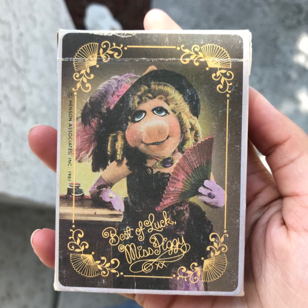 Vintage Miss Piggy Playing Cards